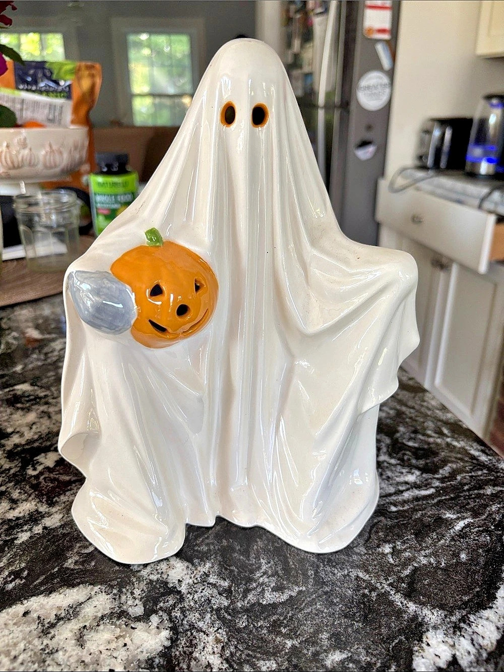 Ghost Pumpkin Holiday Decor